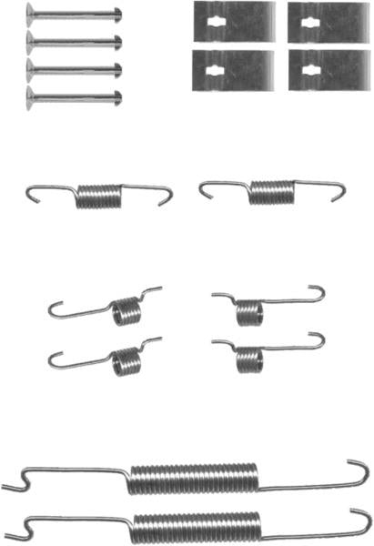 Textar Brake Shoe Fitting Kit - 97038200