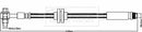 Borg & Beck Brake Hose Part No -BBH8568