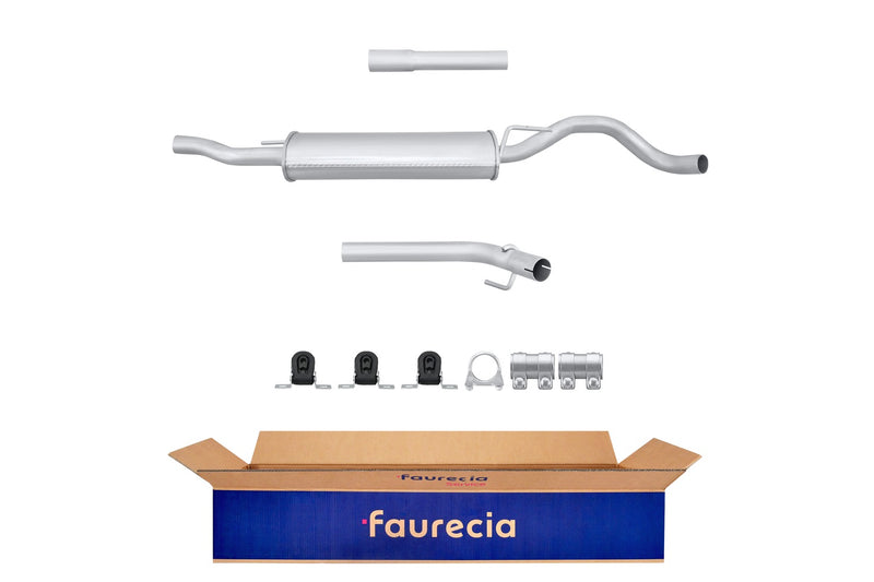 FAURECIA 8LD 366 036-251 Rear Muffler - Easy2Fit® Kit - fits VW VENTO (1H2)