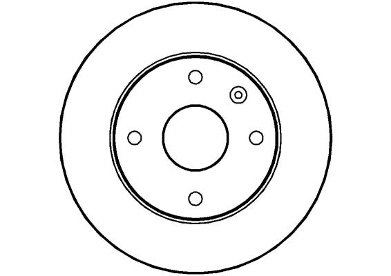 Disctech Brake Disc - Fits Chevrolet, Hyundai - ABD2753 - Front Axle