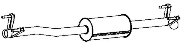 Klarius MZ572D - Box With Tail Pipe  - Fits Mercedes Sprinter 2.1CDi