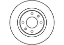 Disctech Brake Disc - Fits Citroën, Toyota - ABD2817 - Front Axle