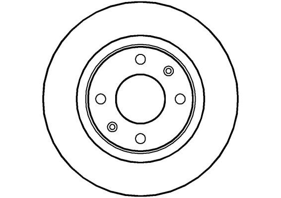 Disctech Brake Disc - Fits Citroën, Toyota - ABD2817 - Front Axle