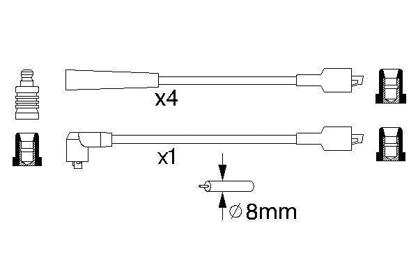 Bosch Ignition Lead Part No - 0986356868