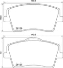 Mintex Brake Pad Set fits -Volvo MDB4147 (also fits other vehicles)
