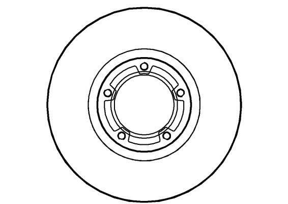 Disctech Brake Disc - Fits Ford - ABD3483 - Front Axle