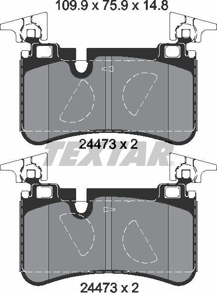 Textar Brake Pad Set - 2447301