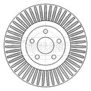 Borg & Beck Brake Disc Single Part No -BBD6124S