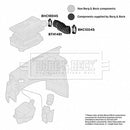 Borg & Beck Air Filter Hose Part No -BTH1481