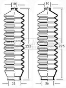 First Line Steering Gaiter Kit Part No -FSG3038