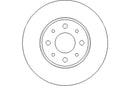 Disctech Brake Disc - Fits Alfa romeo - ABD3111 - Rear Axle