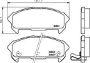 Mintex Brake Pad Set fits -Isuzu MDB2347 (also fits other vehicles)