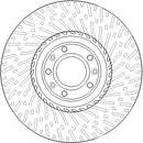 Disctech Brake Disc - Fits Opel - ABD3319 - Front Axle