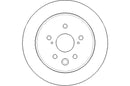 Disctech Brake Disc - Fits Lexus, Mazda - ABD3039 - Rear Axle