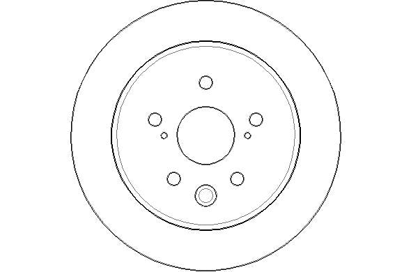 Disctech Brake Disc - Fits Lexus, Mazda - ABD3039 - Rear Axle