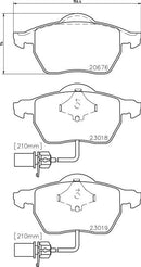 Mintex Brake Pad & Disc Kit fits -Audi Seat Skoda VW MDK0230 (also fits other vehicles)