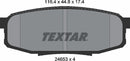 Textar Brake Pad Set - 2465301