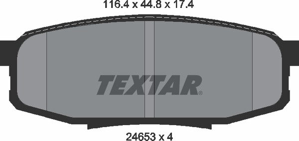 Textar Brake Pad Set - 2465301