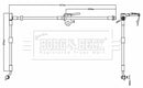 Borg & Beck Brake Hose Part No -BBH8737