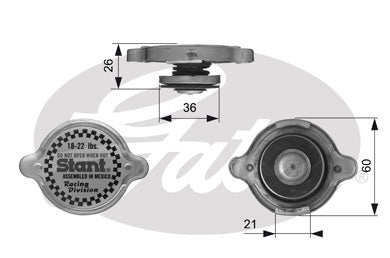 Gates Radiator Cap - RC10371