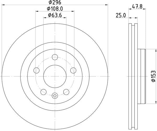 Mintex Brake Discs fits -Volvo S260:4 MDC2984C (also fits other vehicles)