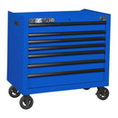 Carlyle 1500 Series 41 inch 7-Drawer, Bottom Chest Toolbox - Blue
