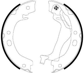 Mintex Brake Shoes fits -Toyota MFR617 (also fits other vehicles)