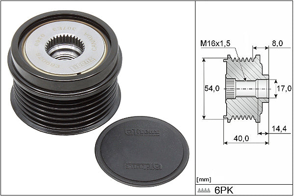INA Alternator Freewheel Clutch - Part No - 535033410