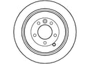 Disctech Brake Disc - Fits Daimler, Land rover - ABD2924 - Rear Axle