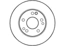 Disctech Brake Disc - Fits Mercedes-benz - ABD2677 - Front Axle