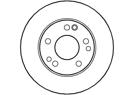 Disctech Brake Disc - Fits Mercedes-benz - ABD2677 - Front Axle