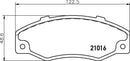 Mintex Brake Pad Set fits -Renault MDB1355 (also fits other vehicles)