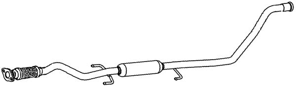 Klarius HY211G - Box With Centre Pipe  - Fits Hyundai i10 1.1i