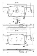 Borg & Beck Front Brake Pad Set -BBP2568