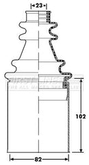 First Line Cv Joint Boot Kit Part No -FCB6198