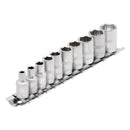 Draper 10pc 1/4" Socket Set Rail - 16398