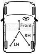 First Line Brake Cable- LH Rear -FKB1440