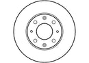 Disctech Brake Disc - Fits Ford, Rover - ABD2647 - Front Axle