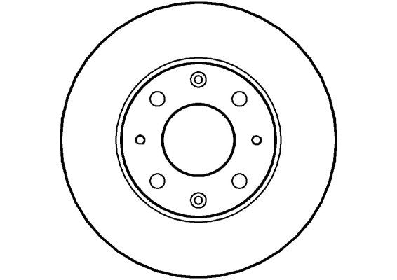 Disctech Brake Disc - Fits Ford, Rover - ABD2647 - Front Axle