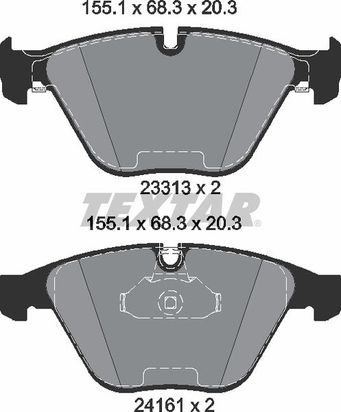 Textar Brake Pad Set - 2331303