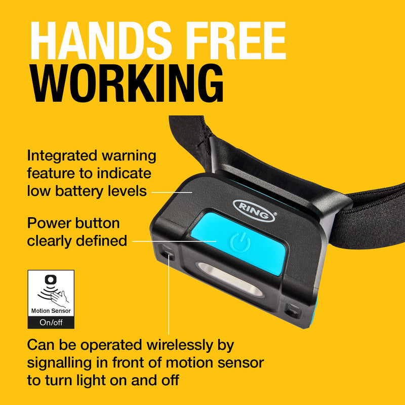 Ring Magflex Dna Headtorch 250 Lumens Rechargeable - RIL6400