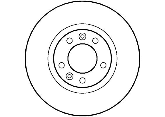 Disctech Brake Disc - Fits Citroën, Peugeot - ABD2072 - Front Axle