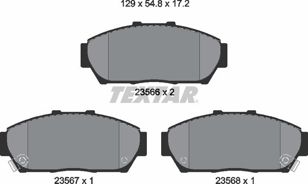 Textar Brake Pad Set - 2356601