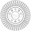 Borg & Beck Brake Disc Pair Part No -BBD5357