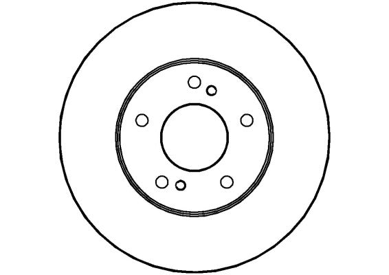 Disctech Brake Disc - Fits Nissan - ABD3516 - Front Axle