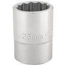 Draper Expert 26mm 12pt Socket 3/4DR Bulk - 16694