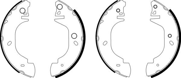 Mintex Brake Shoe Kits fits -Ford MSK217 (also fits other vehicles)