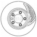 Borg & Beck Brake Disc Single Part No -BBD5759S
