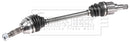 Borg & Beck Driveshaft - LH - BDS1727