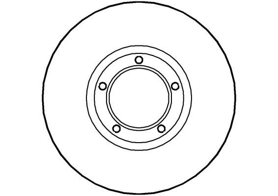 Disctech Brake Disc - Fits Ford - ABD2649 - Front Axle